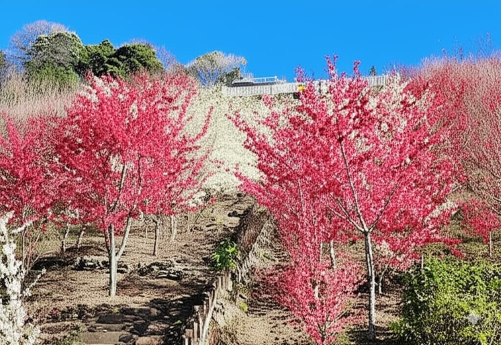 南投仁愛62階櫻花露營區：春季賞櫻與家庭露營的夢幻天堂！