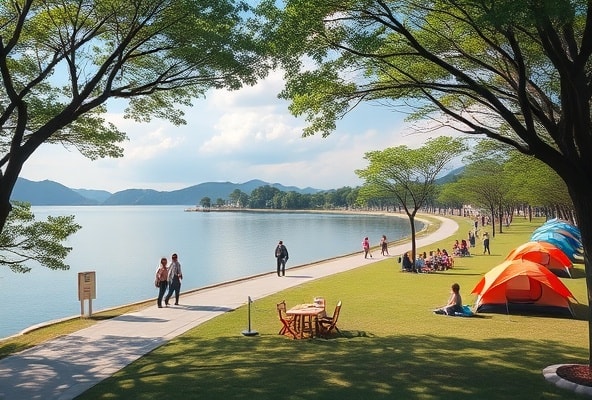 探索台南虎頭埤:全新水岸步道與露營區讓你的戶外活動升級!
